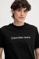 Ruházat Calvin Klein Jeans pamut póló LV047C912G fekete