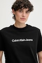 Ruházat Calvin Klein Jeans pamut póló LV047C912G fekete