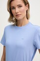 Bavlněné tričko Calvin Klein Jeans modrá LV047B224G