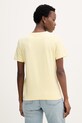 Odzież Calvin Klein Jeans T-shirt basic damski bawełniany LV047B224G żółty