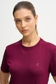 Pamučna majica Calvin Klein Jeans bordo LV047B224G