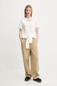 Tommy Jeans t-shirt bawełniany DW0DW21341 biały AW25
