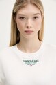 Tommy Jeans t-shirt bawełniany biały DW0DW21341