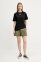 Бавовняна футболка Tommy Jeans DW0DW21341 чорний AW25