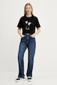 Karl Lagerfeld Jeans t-shirt bawełniany czarny A3W17040