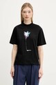 Karl Lagerfeld Jeans t-shirt bawełniany nadruk czarny A3W17041