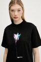 Karl Lagerfeld Jeans tricou din bumbac negru A3W17041