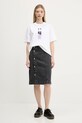 Бавовняна футболка Karl Lagerfeld Jeans A3W17053 білий AW25
