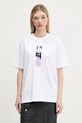 Odzież Karl Lagerfeld Jeans t-shirt bawełniany A3W17053 biały
