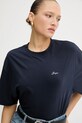 BOSS Orange t-shirt bawełniany granatowy 50545498