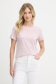 BOSS Orange t-shirt bawełniany bawełna różowy 50554015