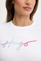 Bombažna kratka majica HUGO bela 50533059