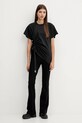 HUGO t-shirt bawełniany 50542762 czarny AW25