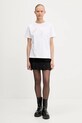 Bavlnené tričko HUGO 50544868 biela AW25