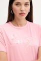 HUGO tricou din bumbac roz 50544868