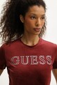 Guess t-shirt dziecięcy COUTURE bordowy V3BI01.K0232