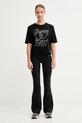 Guess t-shirt bawełniany MISTY V5RI11.K8HM0 czarny AW25