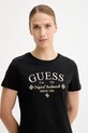 Guess tricou din bumbac GLORIA negru V5YI03.I3Z14