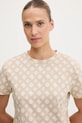 Guess tricou din bumbac PEONY bej V5YI04.I3Z14