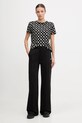 Guess t-shirt bawełniany PEONY V5YI04.I3Z14 czarny AW25