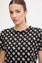 Guess t-shirt bawełniany PEONY czarny V5YI04.I3Z14
