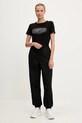 Бавовняна футболка Guess INGRID V5YI08.J1314 чорний AW25