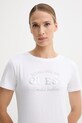 Guess t-shirt bawełniany NINA V5YI12.J1314 biały