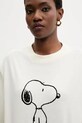 Iceberg t-shirt bawełniany beżowy F5B2.6325