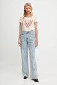 Guess t-shirt W5YI08.J1314 beige AW25