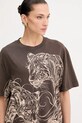 Guess tricou din bumbac maro W5YI09.K6XN4