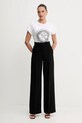 Guess tricou din bumbac 4G W5YI14.I3Z14 alb AW25