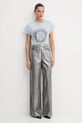 Guess tricou din bumbac 4G W5YI14.I3Z14 violet AW25