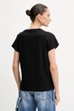 Îmbrăcăminte Guess tricou din bumbac 4G W5YI14.I3Z14 negru