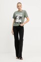 Бавовняна футболка Guess W5YI17.I3Z14 зелений AW25