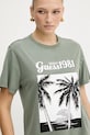 Guess t-shirt in cotone verde W5YI17.I3Z14