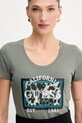 Guess t-shirt ANIMALIER zielony W5YI27.J1314