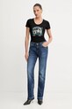 Guess tricou ANIMALIER W5YI27.J1314 negru AW25