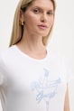 Βαμβακερό μπλουζάκι Guess TINI λευκό W5YI31.K9RM1