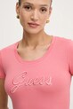 Guess t-shirt pomarańczowy W5YI46.J1314