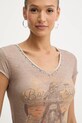 Guess t-shirt beżowy W5YI47.KBYH0