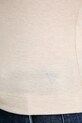 Guess t-shirt z domieszką jedwabiu TINA W5YP11.KCNH2 beżowy