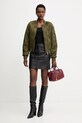 Guess maglietta con aggiunta di seta TINA W5YP11.KCNH2 nero AW25