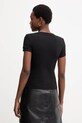 Abbigliamento Guess maglietta con aggiunta di seta TINA W5YP11.KCNH2 nero