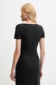 Ρούχα Μπλουζάκι Guess PRISCA W5YP14.KAQL2 μαύρο