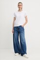 Βαμβακερό μπλουζάκι Pinko 100373.A2RE λευκό AW25