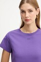 Pinko t-shirt bawełniany fioletowy 100373.A2RE