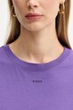 Pinko t-shirt bawełniany 100373.A2RE fioletowy