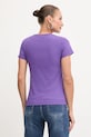 Odzież Pinko t-shirt bawełniany 100355.A2RD fioletowy