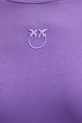 Pinko t-shirt bawełniany 100355.A2RD fioletowy