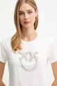 Pinko tricou din bumbac alb 100535.A2RN